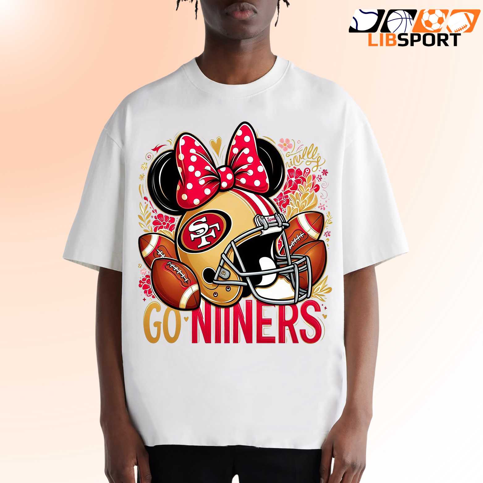 San Francisco 49ers Disney Collab Tee, Mickey Mouse Shirt, Nfl Game Day Shirt